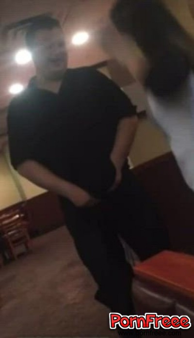 Public blowjob to her new friend in cafe